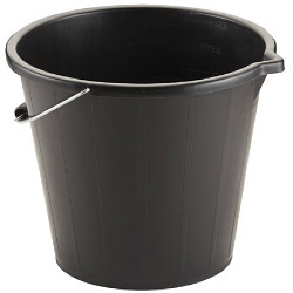 LS - Bucket PVC Builders Black [3 Gallon]